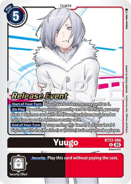 Yuugo, Hackers' Slumber Release Event Cards BT23-086 U