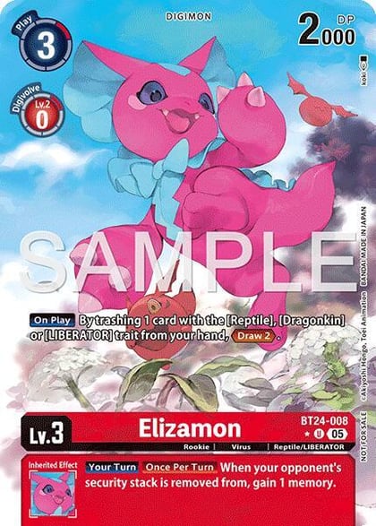 Elizamon (Box Topper), Time Stranger BT24-008 U