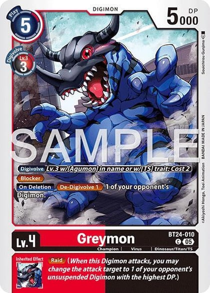 Greymon, Time Stranger BT24-010 C