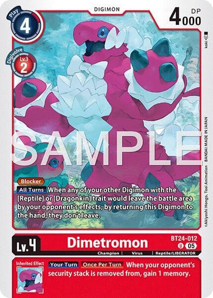 Dimetromon, Time Stranger BT24-012 U