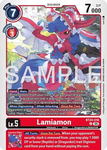 Lamiamon, Time Stranger BT24-016 U