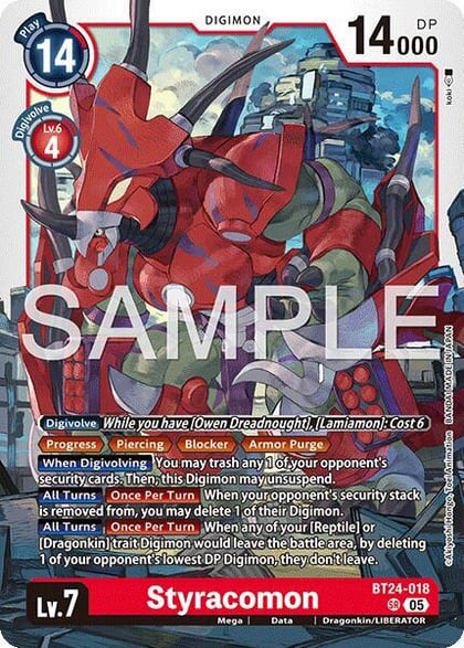 Styracomon, Time Stranger BT24-018 SR
