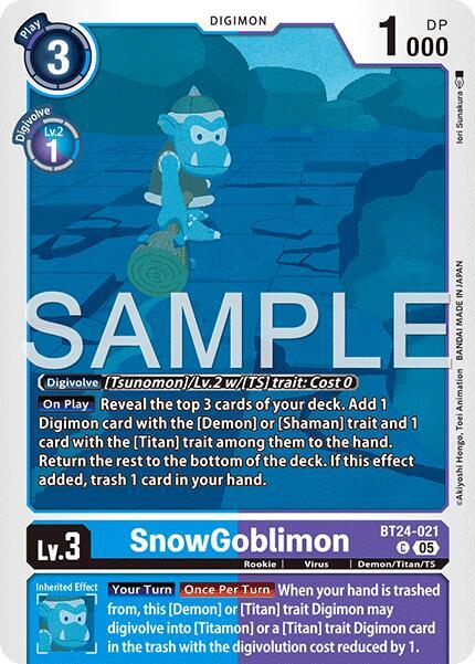 SnowGoblinmon, Time Stranger BT24-021 C