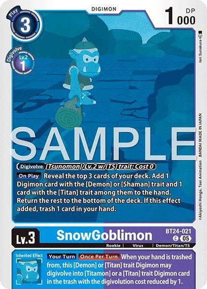 SnowGoblinmon, Time Stranger BT24-021 C
