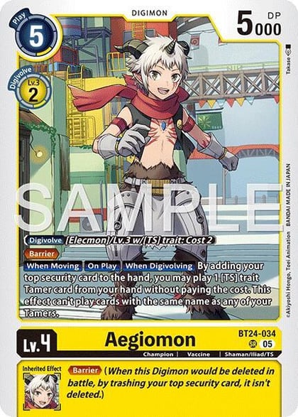 Aegiomon, Time Stranger BT24-034 SR
