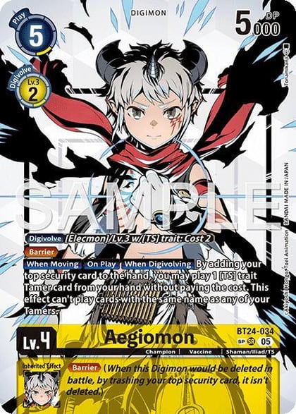 Aegiomon (SP), Time Stranger BT24-034 SR