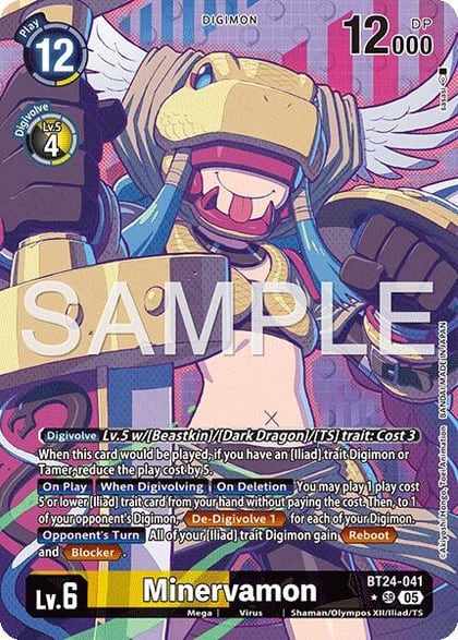 Minervamon (Alternate Art), Time Stranger BT24-041 SR