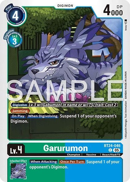 Garurumon, Time Stranger BT24-046 C