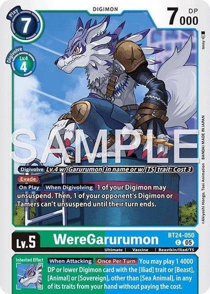 WereGarurumon, Time Stranger BT24-050 C