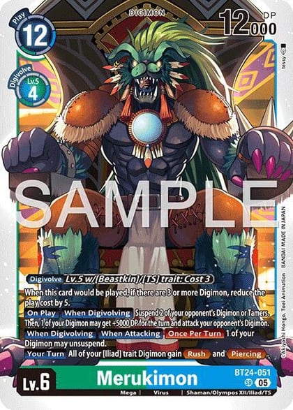 Merukimon, Time Stranger BT24-051 SR