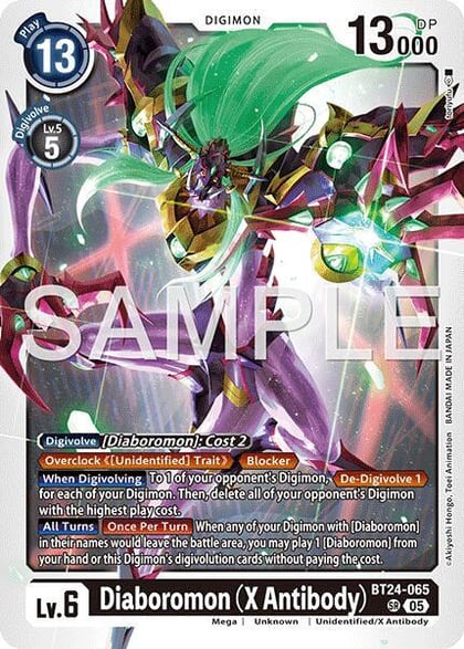 Diaboromon (X Antibody), Time Stranger BT24-065 SR