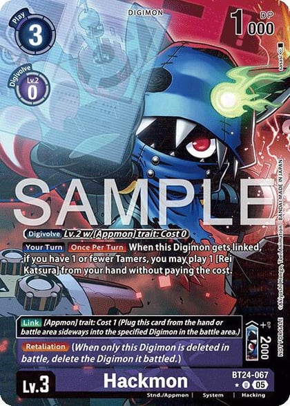 Hackmon (Box Topper), Time Stranger BT24-067 U