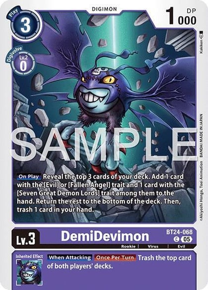 DemiDevimon, Time Stranger BT24-068 C
