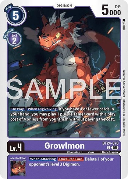Growlmon, Time Stranger BT24-070 C