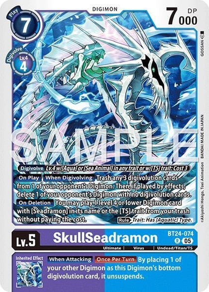 SkullSeadramon, Time Stranger BT24-074 R