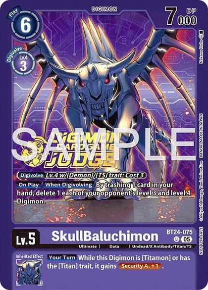 SkullBaluchimon (Judge Pack 9), Time Stranger BT24-075 U