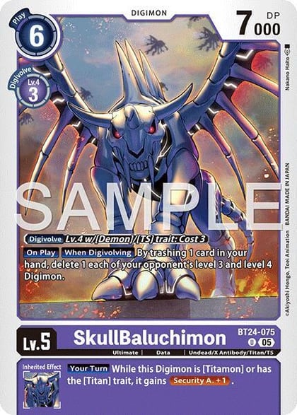 SkullBaluchimon, Time Stranger BT24-075 U