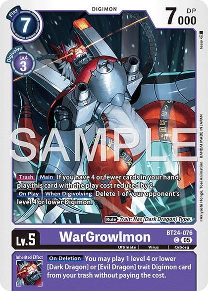 WarGrowlmon, Time Stranger BT24-076 C
