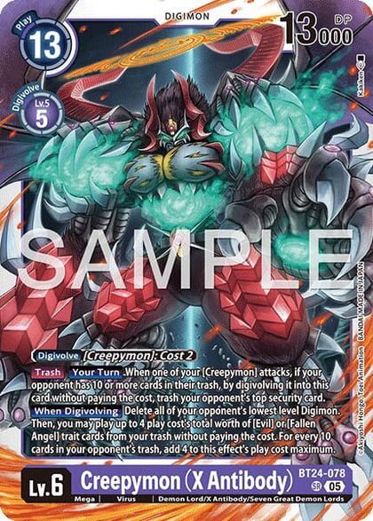 Creepymon (X Antibody), Time Stranger BT24-078 SR