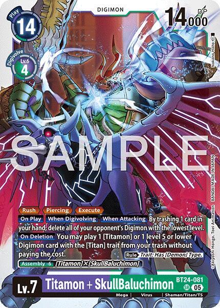 Titamon + SkullBaluchimon, Time Stranger BT24-081 SR