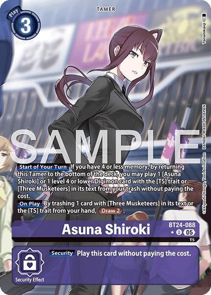 Asuna Shiroki (Alternate Art), Time Stranger BT24-088 UC