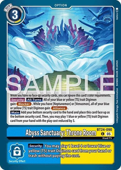 Abyss Sanctuary: Throne Room, Time Stranger BT24-090 C
