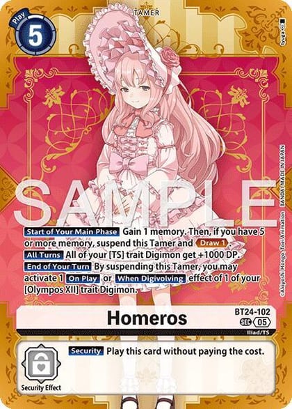 Homeros, Time Stranger BT24-102 SEC