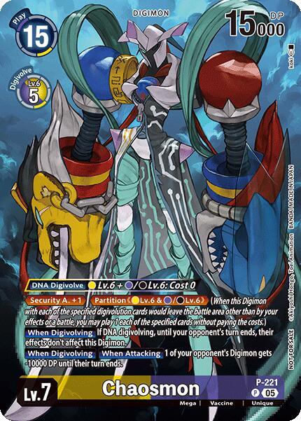 Chaosmon (Time Stranger Box Topper), Time Stranger P-221 P