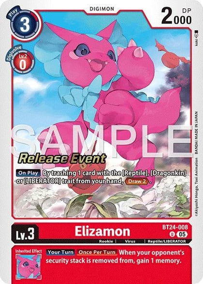Elizamon, Time Stranger Release Event Cards BT24-008 C