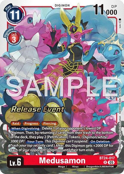 Medusamon, Time Stranger Release Event Cards BT24-017 R