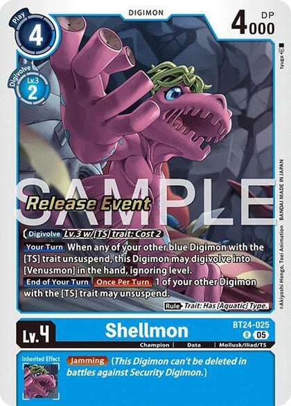 Shellmon, Time Stranger Release Event Cards BT24-025 R