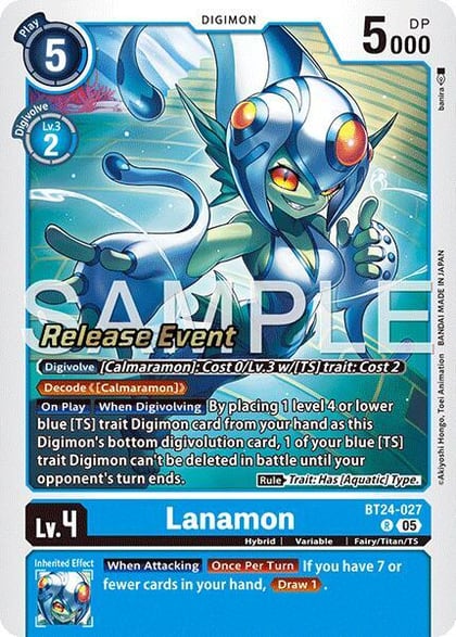 Lanamon, Time Stranger Release Event Cards BT24-027 R