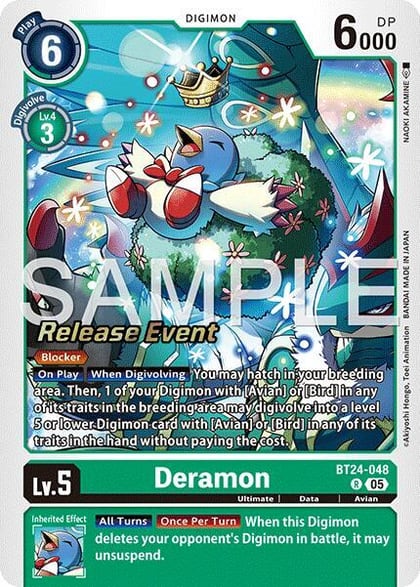 Deramon, Time Stranger Release Event Cards BT24-048 R