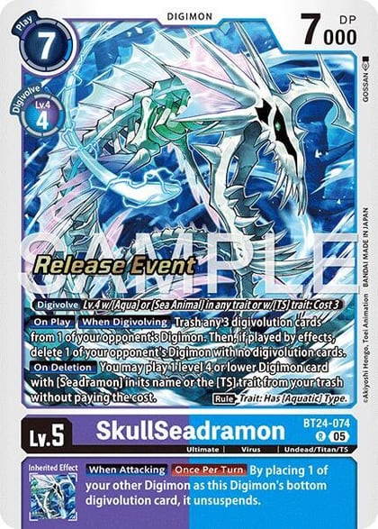 SkullSeadramon, Time Stranger Release Event Cards BT24-074 R