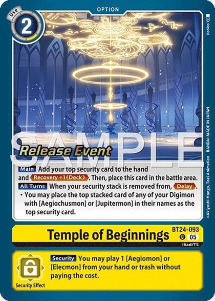 Temple of Beginnings, Time Stranger Release Event Cards BT24-093 U