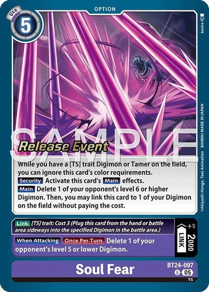Soul Fear, Time Stranger Release Event Cards BT24-097 U