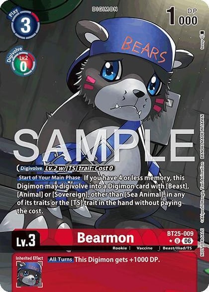 Bearmon - BT25-009 (Full Art), Dual Revolution BT25-009 U