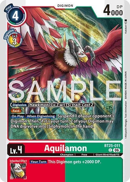 Aquilamon, Dual Revolution BT25-011 C