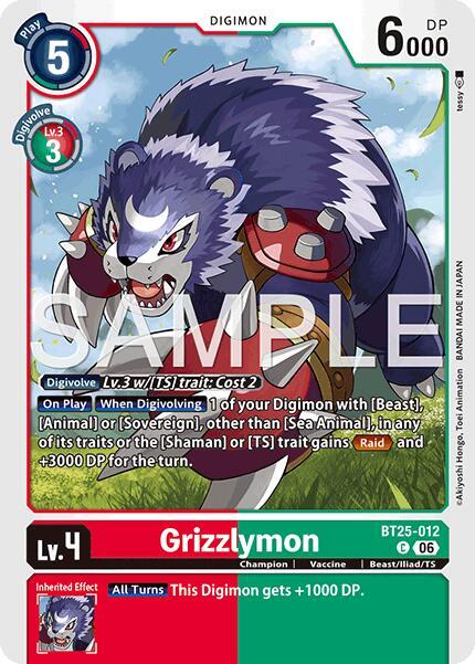 Grizzlymon - BT25-012, Dual Revolution BT25-012 C