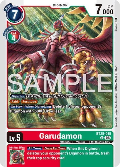 Garudamon, Dual Revolution BT25-015 U
