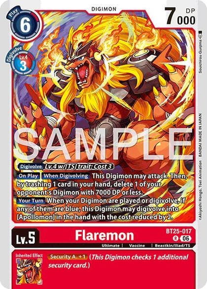 Flaremon, Dual Revolution BT25-017 R