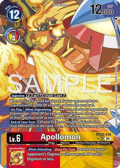 Apollomon (Alternate Art), Dual Revolution BT25-018 SR