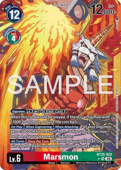 Marsmon (Alternate Art), Dual Revolution BT25-020 SR