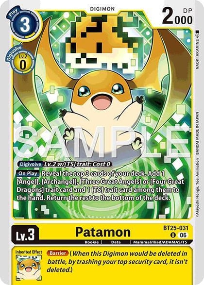 Patamon, Dual Revolution BT25-031 U