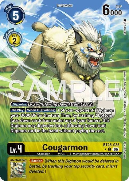 Cougarmon (Full Art), Dual Revolution BT25-035 U