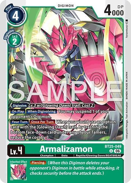 Armalizamon, Dual Revolution BT25-049 U