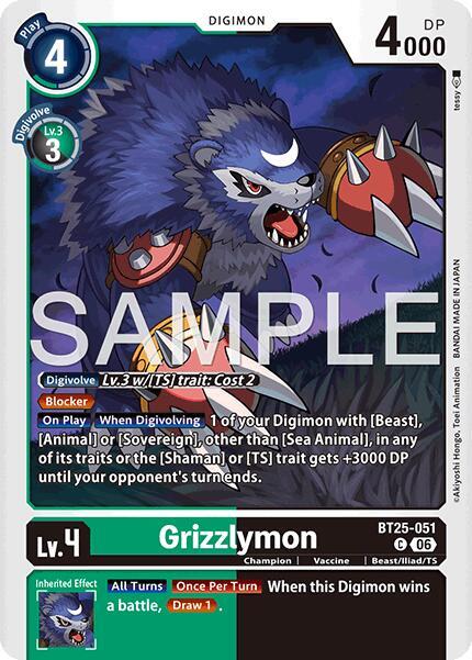 Grizzlymon - BT25-051, Dual Revolution BT25-051 C