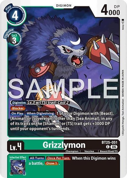 Grizzlymon - BT25-051, Dual Revolution BT25-051 C