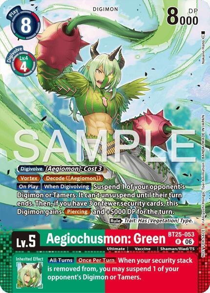 Aegiochusmon: Green (Event Pack 10), Dual Revolution BT25-053 R