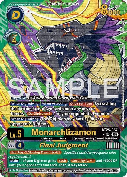 Monarchlizamon // Final Judgement (Alternate Art), Dual Revolution BT25-057 UR